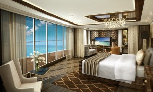 Seven Seas Explorer_Regent Suite_Master Bedroom (c) Regent Seven Seas Kreuzfahrten